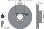 OEM BRAKE DISC FRT BMW E39/2000->I 92107105