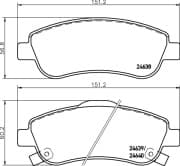 OEM PAD KIT, DISC BRAKE NP8012