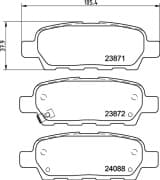 OEM PAD KIT, DISC BRAKE NP2004