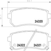 OEM PAD KIT, DISC BRAKE NP6025