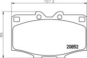 OEM PAD KIT, DISC BRAKE NP1022