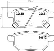 OEM PAD KIT, DISC BRAKE NP1020