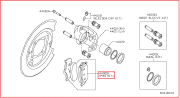 OEM PAD KIT, DISC BRAKE D40609FE0A