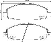 OEM PAD KIT, DISC BRAKE NP2042