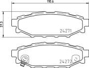 OEM PAD KIT, DISC BRAKE NP7006