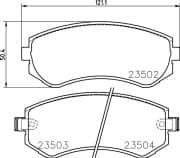 OEM PAD KIT, DISC BRAKE NP2015