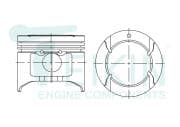 OEM PISTON ASSY 42217STD