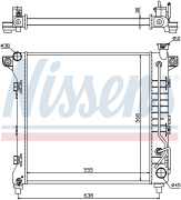 OEM RADIATOR ASSY, ENGINE COOLANT 60998