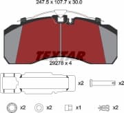 OEM DISC BRAKE PADS FOR CV 2927803