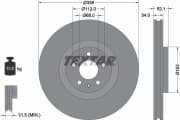 OEM BRAKE DISC-FR/AUDI A6 (4G2,C7) 92238205