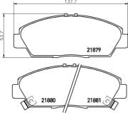 OEM PAD KIT, DISC BRAKE NP8016