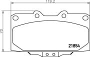 OEM PAD KIT, DISC BRAKE NP2049