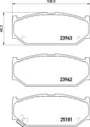 OEM PAD KIT, DISC BRAKE NP9009