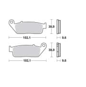 OEM PAD KIT, DISC BRAKE MCB599SH