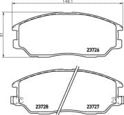 OEM PAD KIT, DISC BRAKE NP6092