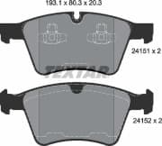 OEM BRAKE PAD FRONT-M(W164) 2415101