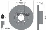 OEM BRAKE DISC BMW 1(F20) 3(F30)X5 92238505