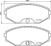 OEM PAD KIT, DISC BRAKE NP2035