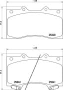 OEM PAD KIT, DISC BRAKE NP2018