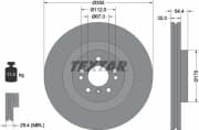 OEM BRAKE DISC/FRT VENTED/M(W166) 92284205