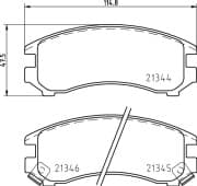 OEM PAD KIT, DISC BRAKE NP2034