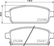 OEM PAD KIT, DISC BRAKE NP6055