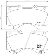 OEM PAD KIT, DISC BRAKE NP1045