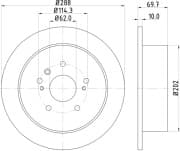 OEM BRAKE ROTOR ND1089K