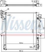 OEM RADIATOR ASSY, ENGINE COOLANT 628966