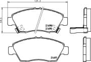 OEM PAD KIT, DISC BRAKE NP8002