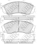 OEM PAD KIT, DISC BRAKE PN0458