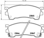 OEM PAD KIT, DISC BRAKE NP5003