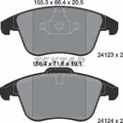 OEM LR BRAKE PAD SET L550/L359 2412301