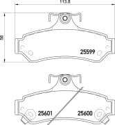 OEM PAD KIT, DISC BRAKE NP1056