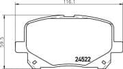 OEM PAD KIT, DISC BRAKE NP1065