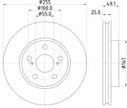 OEM BRAKE ROTOR ND1085K