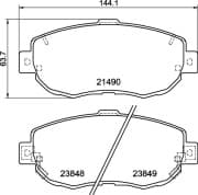 OEM PAD KIT, DISC BRAKE NP1073