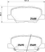 OEM PAD KIT, DISC BRAKE NP5038