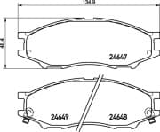 OEM PAD KIT, DISC BRAKE NP2038