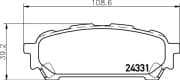 OEM PAD KIT, DISC BRAKE NP7009