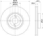 OEM BRAKE ROTOR ND1016K