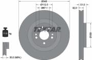 OEM BRAKE DISC-FRT W163 M CLASS 92103205