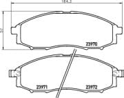 OEM PAD KIT, DISC BRAKE NP2027