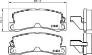 OEM PAD KIT, DISC BRAKE NP1011