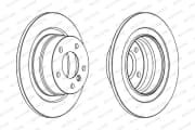 OEM BRAKE DISC RR E81/E90-3 SRS DDF1230C