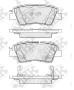 OEM PAD KIT, DISC BRAKE PN0538