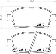 OEM PAD KIT, DISC BRAKE NP1005