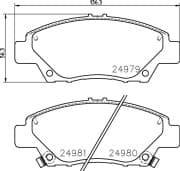 OEM PAD KIT, DISC BRAKE NP8013