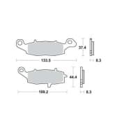 OEM PAD KIT, DISC BRAKE MCB682