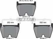 OEM BRAKE PAD SET/VW-AUDI RS6/2003 2375101